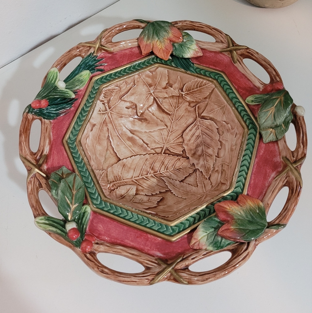 Vintage Fitz and Floyd Classics Canapés Plate Bowl